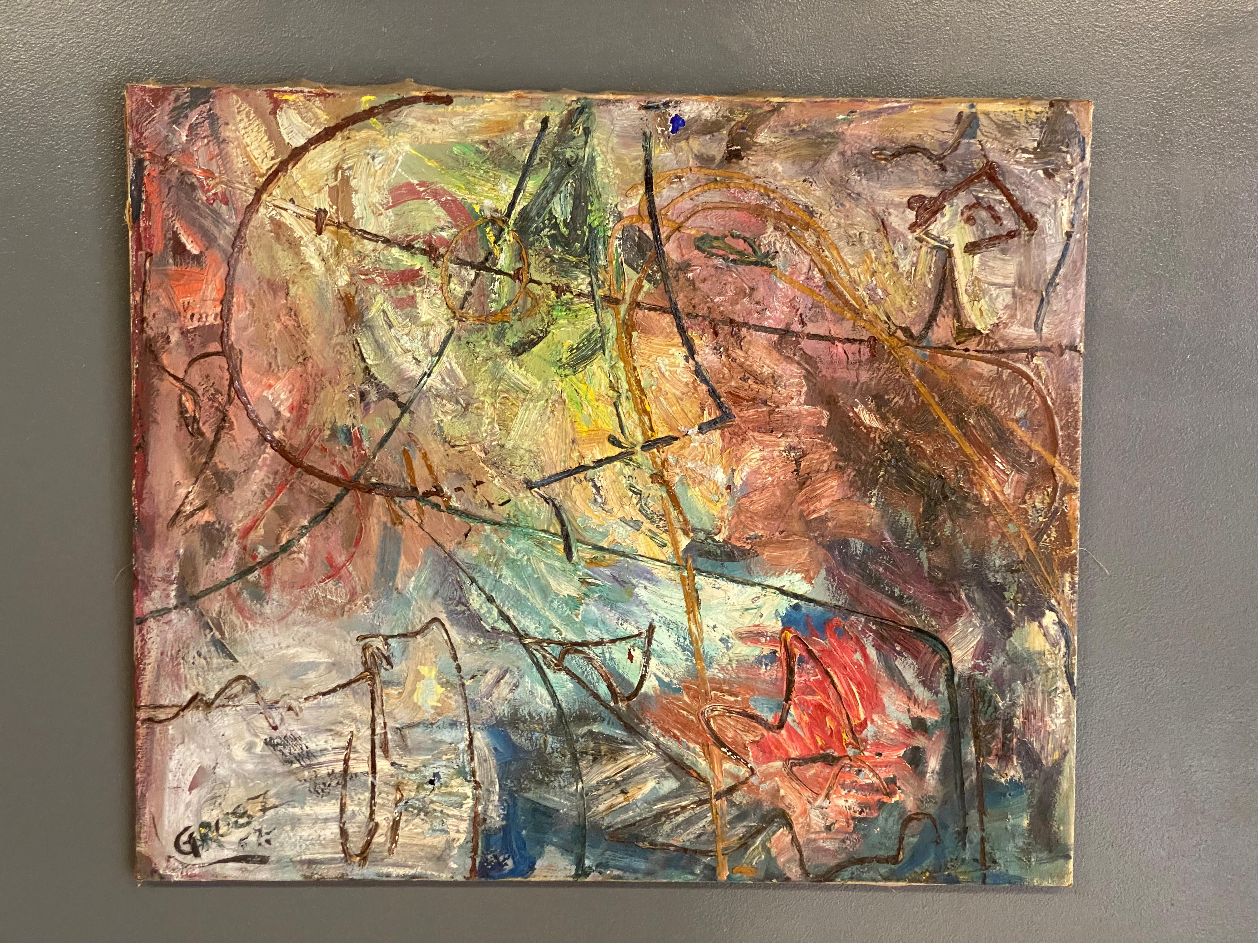 Direkt aus dem Nachlass von Franz Grosz in Mamaroneck, New York, erworben. Franz Grosz war so etwas wie ein Renaissancemensch des 20. Jahrhunderts; er entwarf und baute das Haus der Familie mitsamt den Möbeln und Einbauschränken, er war auch als