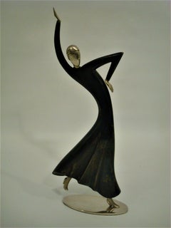 Franz Hagenauer Bronze Sculpture Dancer Wiener Werkstatte, Josephine Baker