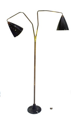 Franz Hagenauer, museum-quality Flamingo floor lamp (tube angle patent)