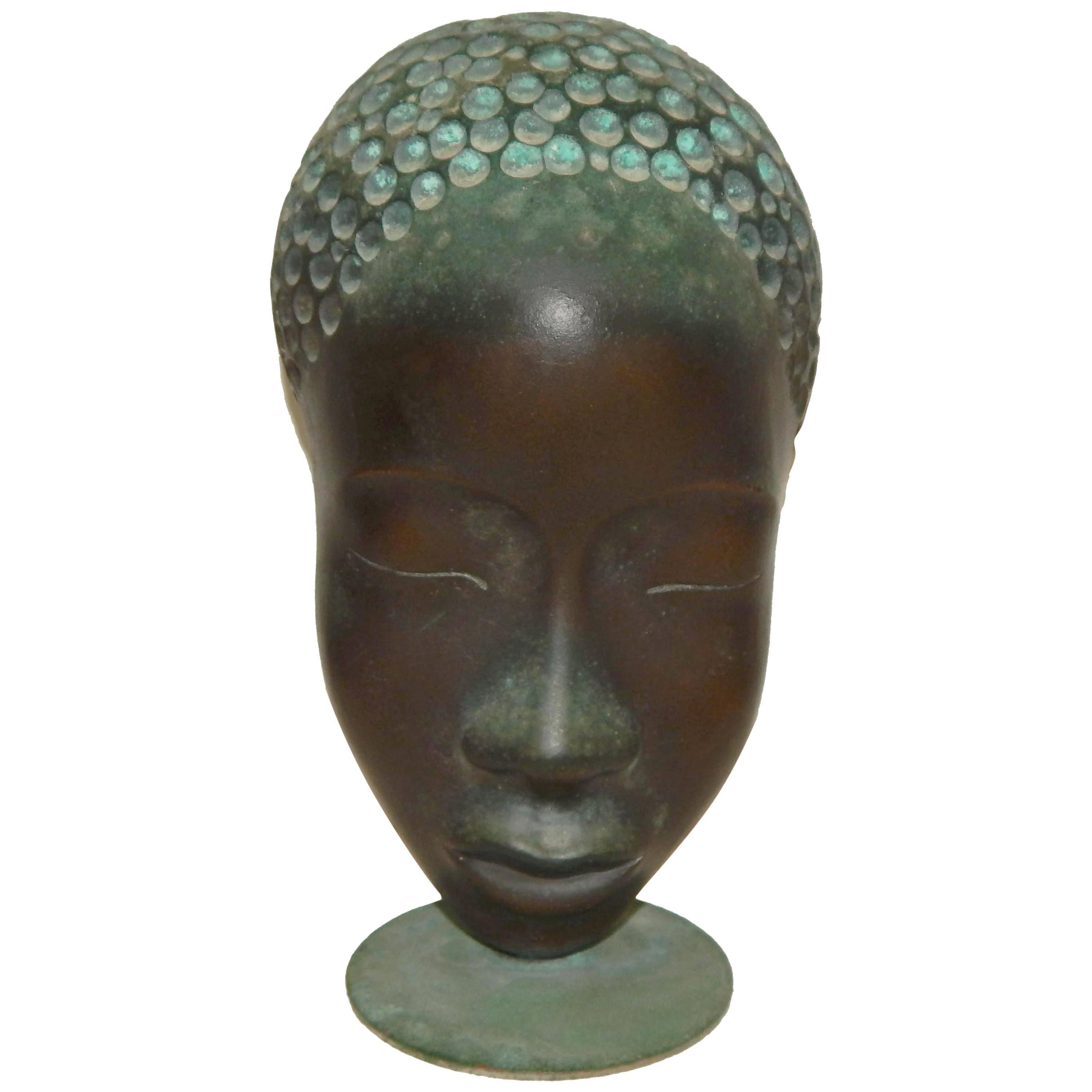 Franz Hagenauer Figurative Sculpture - Werkstatte Hagenauer Wien Bronze African Female