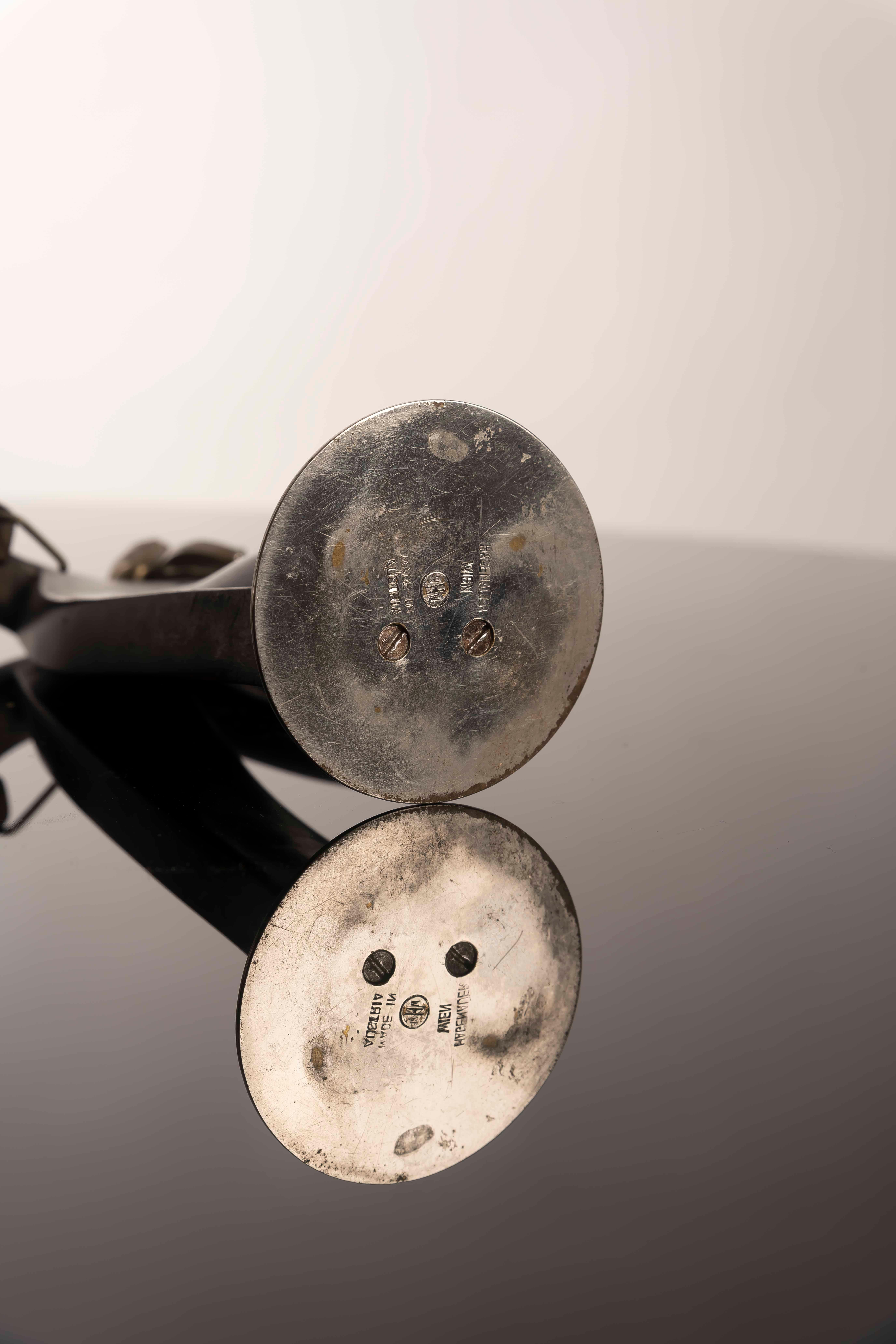 Franz Hagenauer, Scultura di violino, anni '20, bronzo argentato e Wood in vendita 1