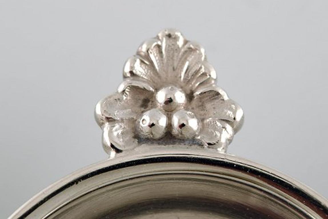 Argento 925 Franz Hingelberg. 4 saliere con cucchiaio di accompagnamento in argento Sterling in vendita