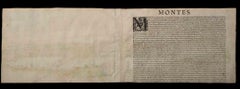 Ancient View of Mons - Etching by G. Braun and F. Hogenberg - 16th Century