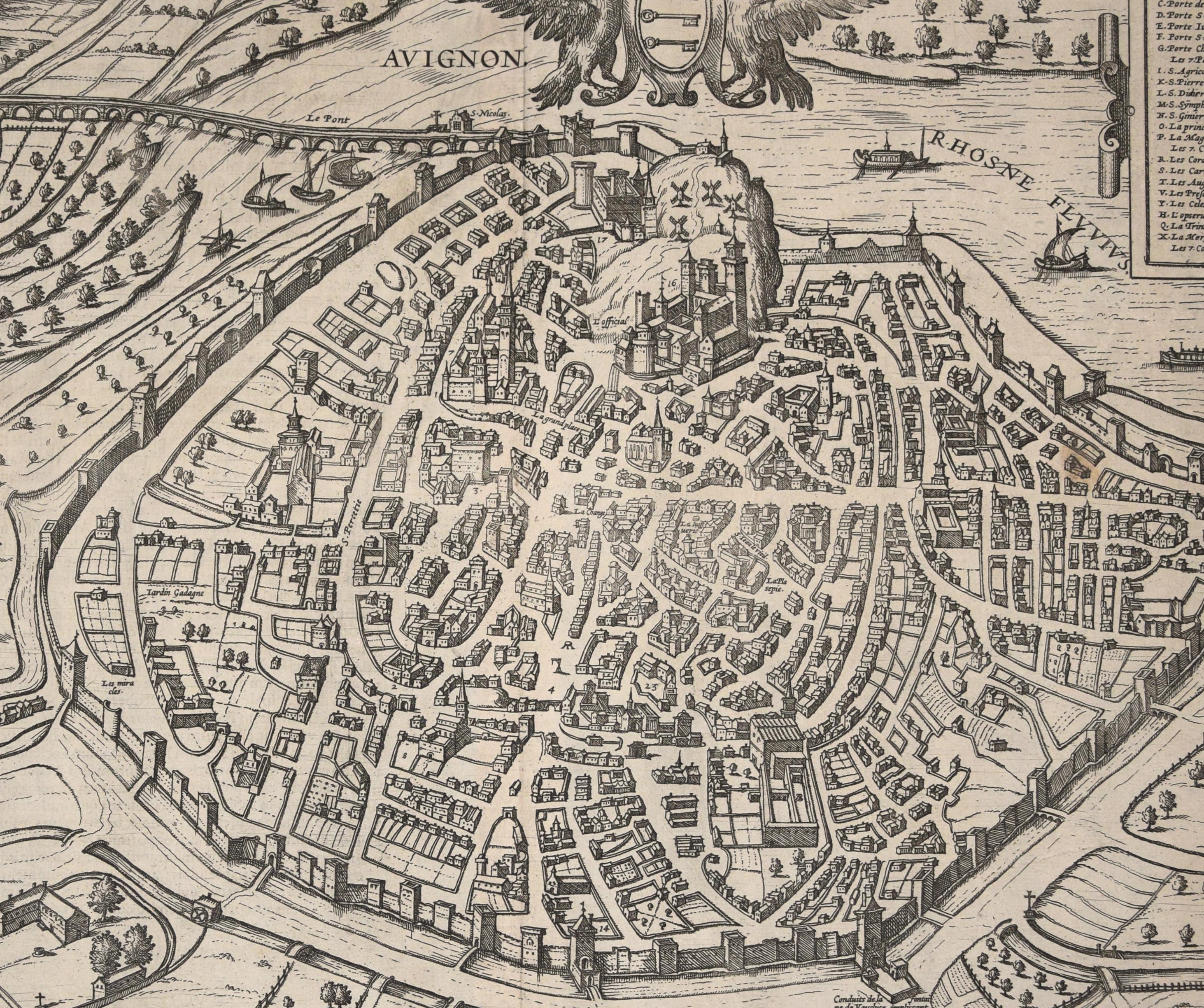 Avignon, Map from 
