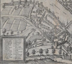 Basel, Antique Map from "Civitates Orbis Terrarum"