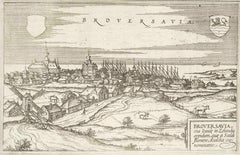 Broversavia, Karte aus ""Civitates Orbis Terrarum" - von F.Hogenberg - 1575