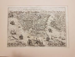 Byzantium, Antique Map from "Civitates Orbis Terrarum" - 1572-1617