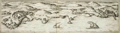 Cascale, Map from "Civitates Orbis Terrarum" - by F. Hogenberg - 1575