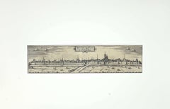 City of Neus - Original Etching by F. Hogenberg - Late 16th Century