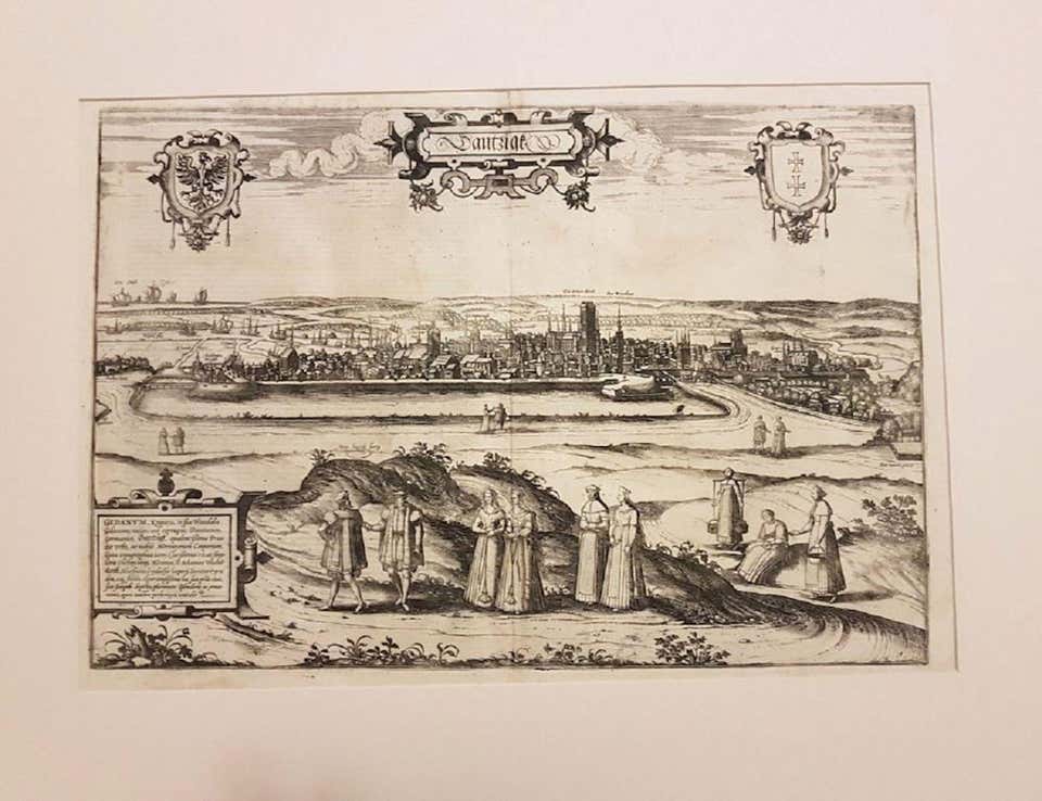 Franz Hogenberg - View of Leiden - Etching by G. Braun and F. Hogenberg ...
