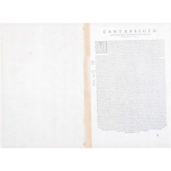 First Map of Cambridge in 1575, by Georg Braun and Franz Hogenberg