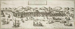 Kolkata (Kalifornien), Karte von „Civitates Orbis Terrarum“ – von F. Hogenberg – 1575