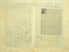 Mapa de Alhama - Aguafuerte de G. Braun y F. Hogenberg - Finales del siglo XVI