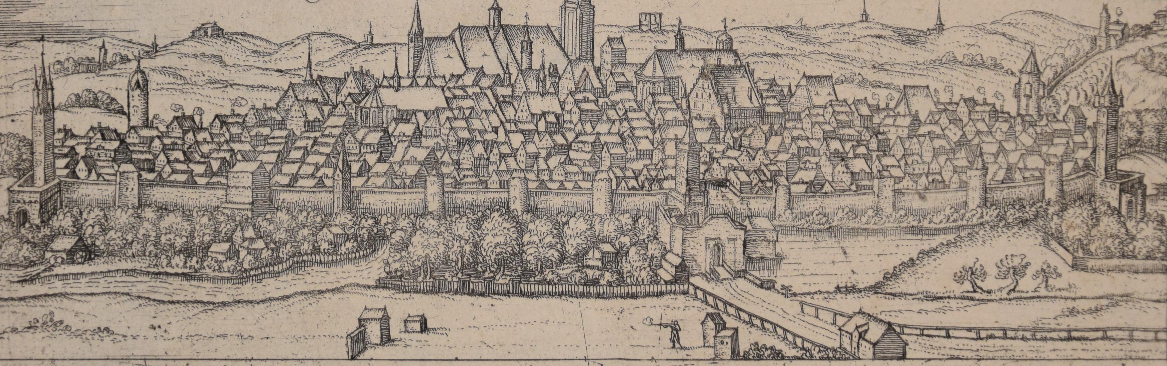 Nordlingen, Antique Map from