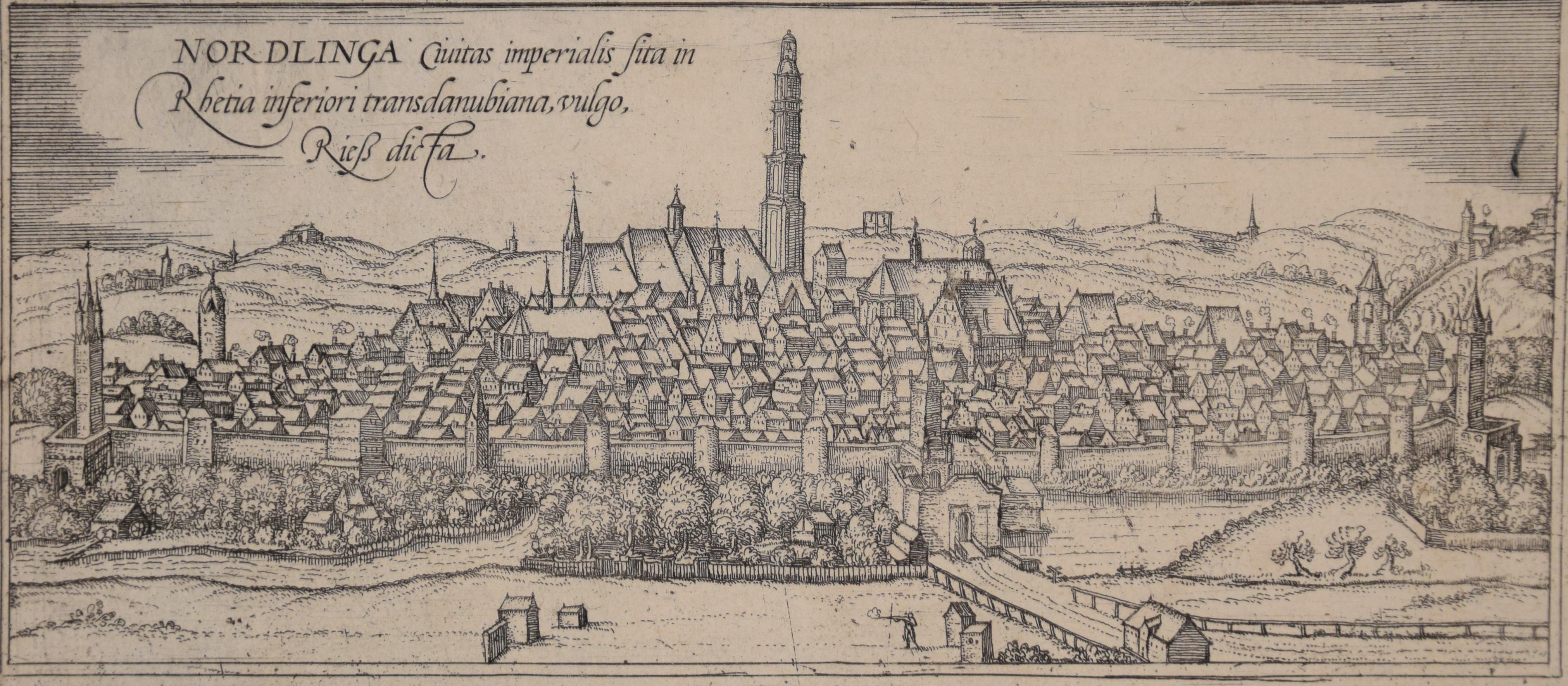 Nordlingen, Antique Map from
