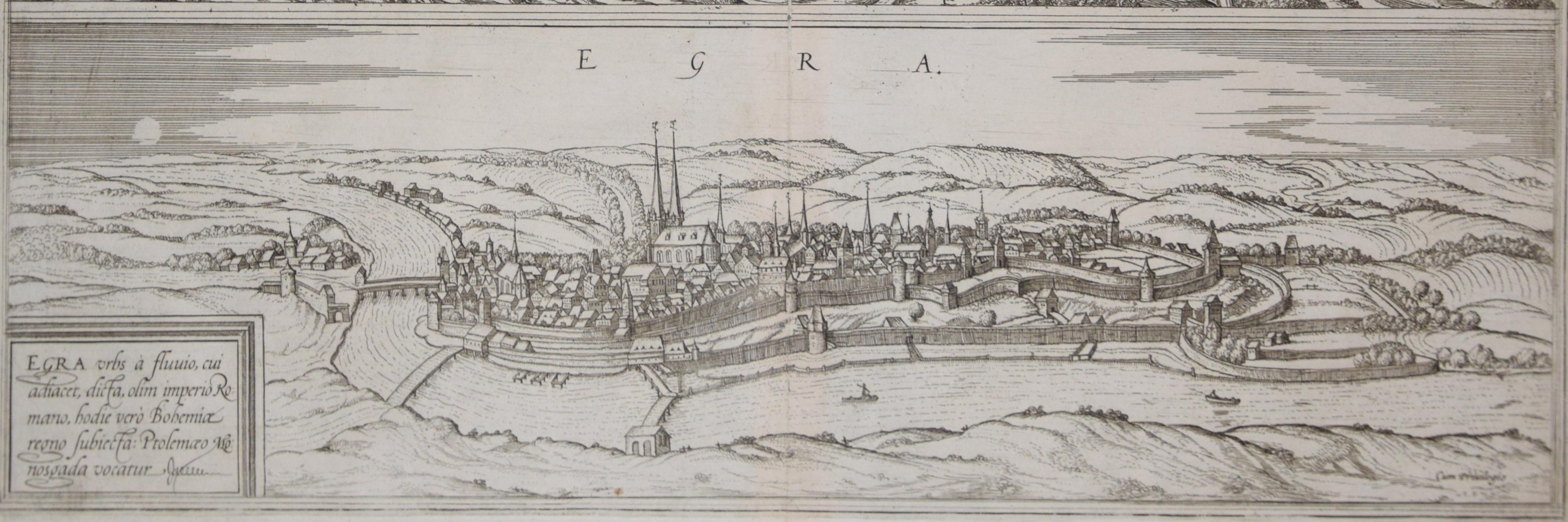 Prague and Egra, Antique Map from 