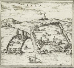 Sala, Map from "Civitates Orbis Terrarum" - by F.Hogenberg - 1575