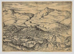 City of Loja - Etching by G. Braun and F. Hogenberg - Late 1500
