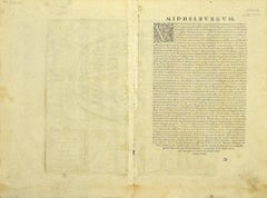 Ansicht von Middelburg – Radierung von G. Braun und F. Hogenberg – Ende 1500
