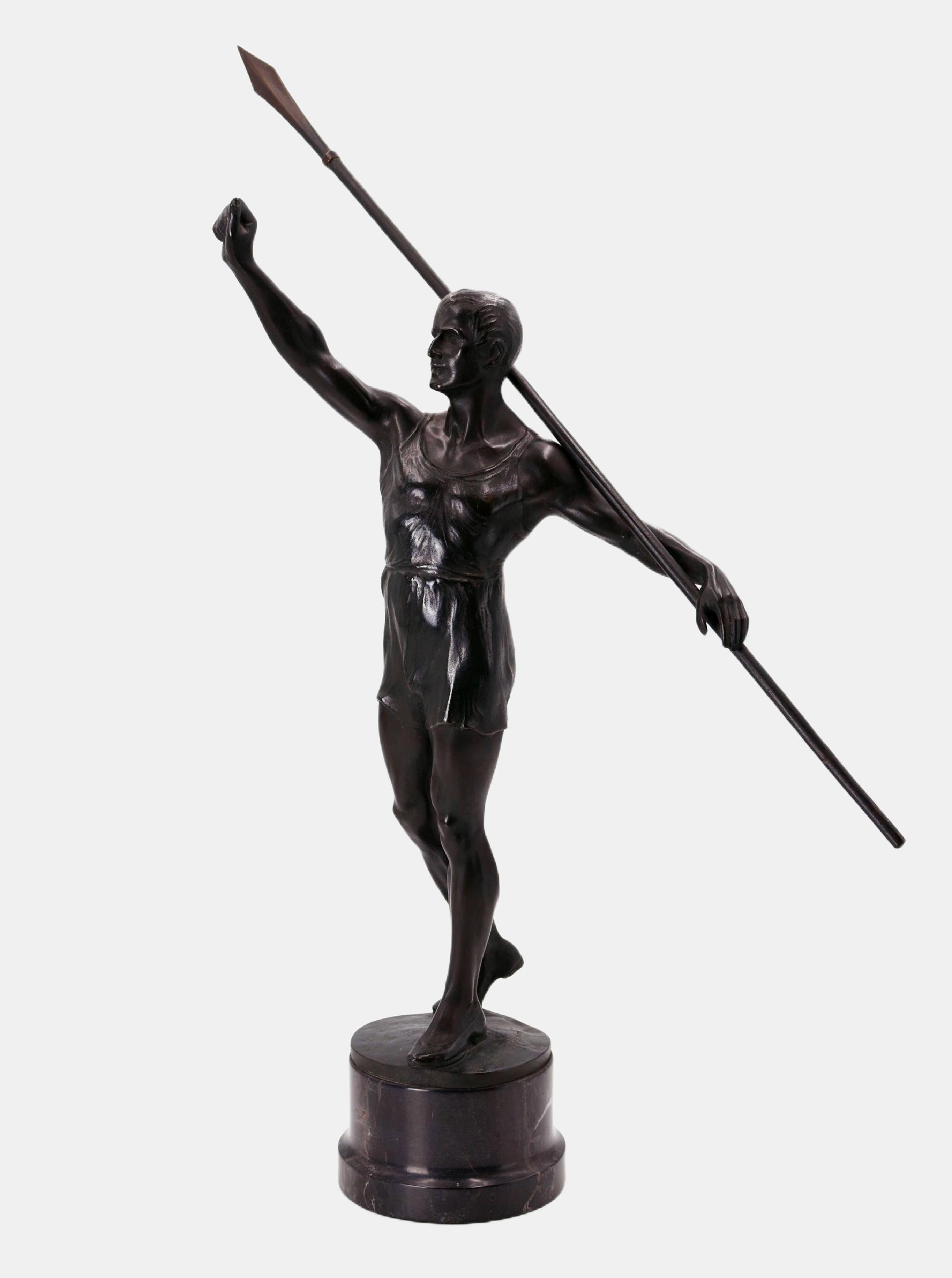 Lanzador de jabalina / - Presente romano - - Sculpture de Franz Iffland