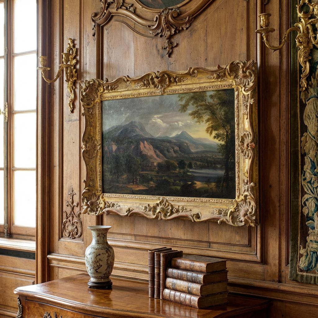 Franz Joachim Beich (Attribué), Paysage à l'italienne avec soldats romains en vente 1