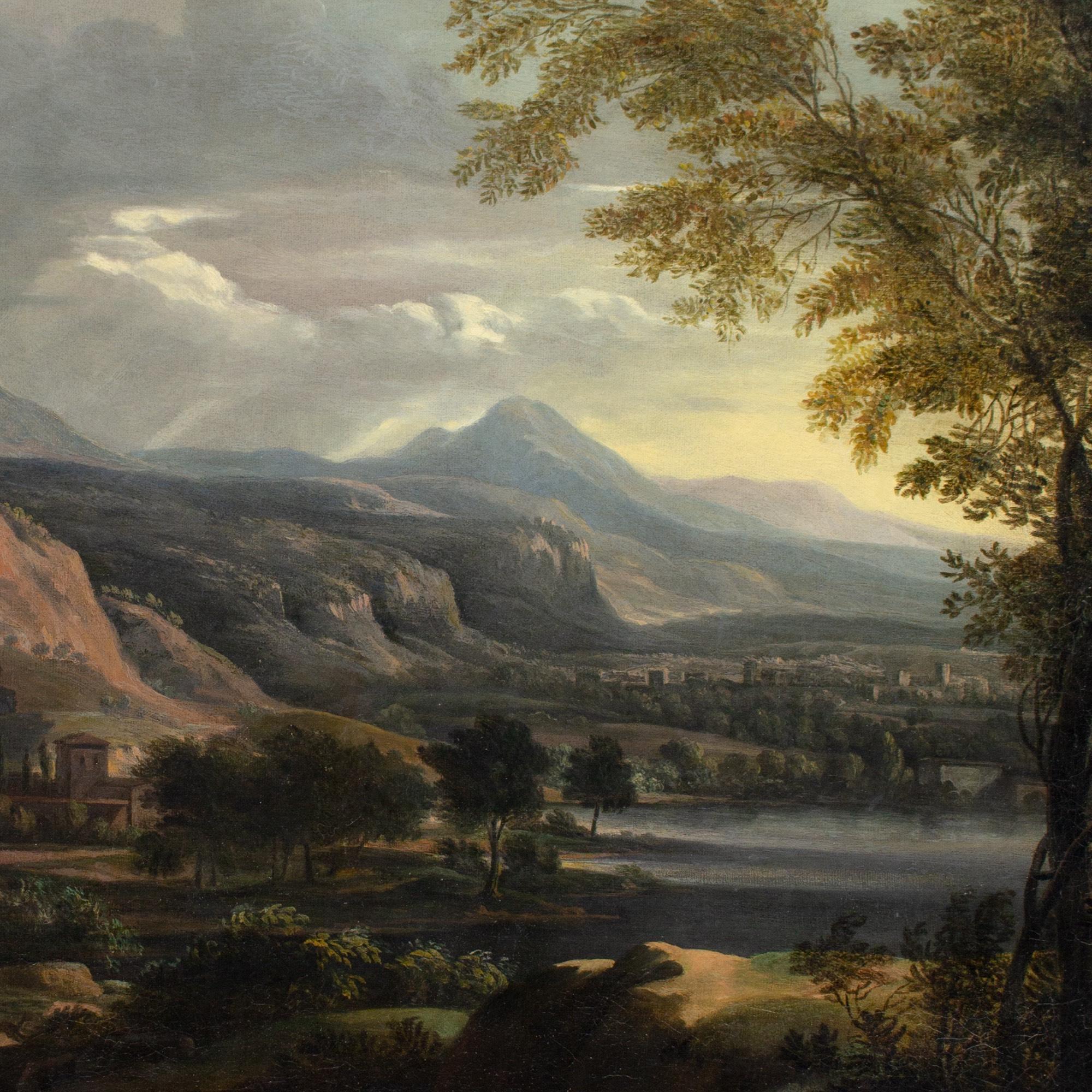 Franz Joachim Beich (Attribué), Paysage à l'italienne avec soldats romains en vente 7