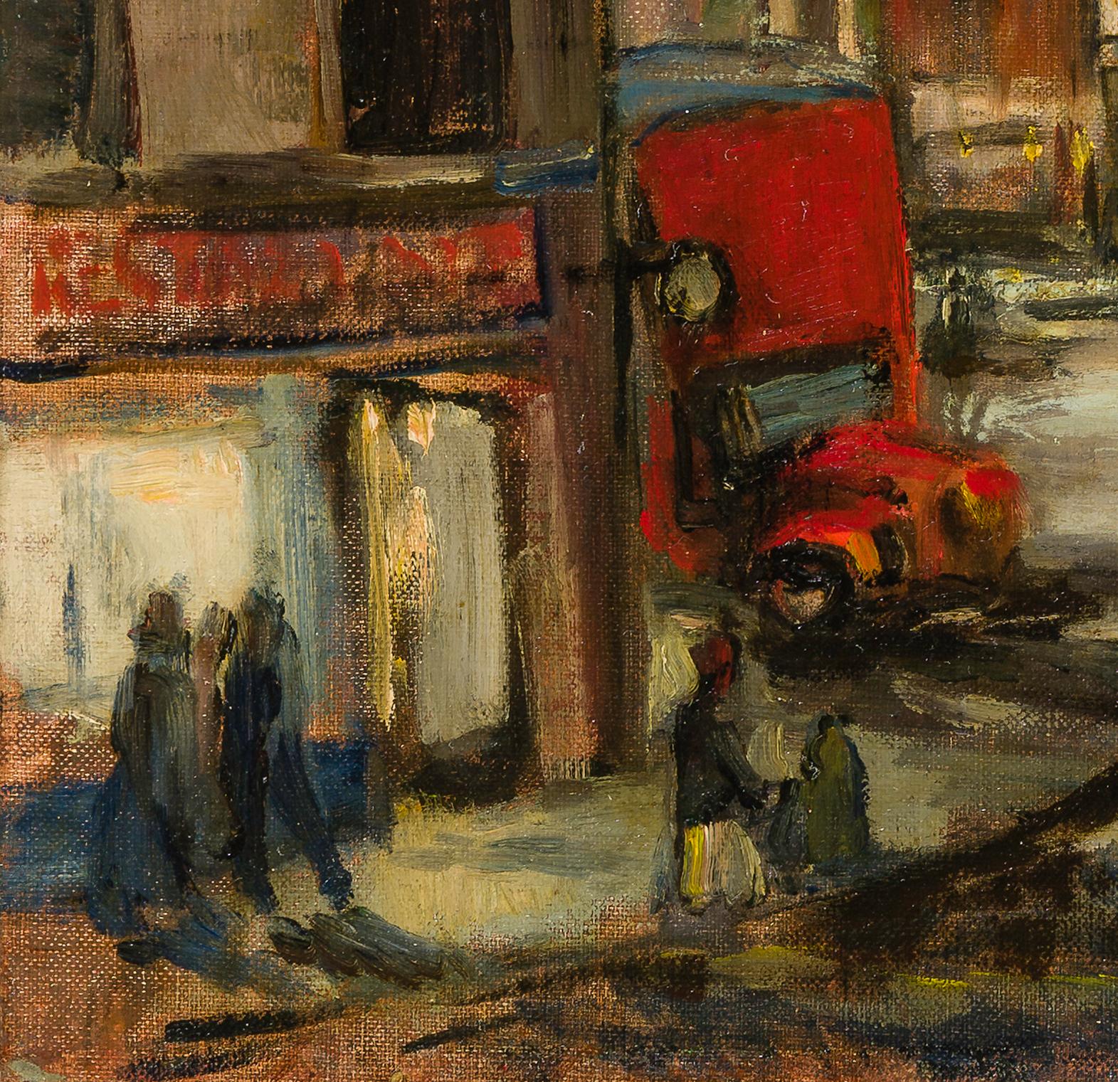 Debajo del Ferry Sur - Landscape Painting Marrón de Franz Kline