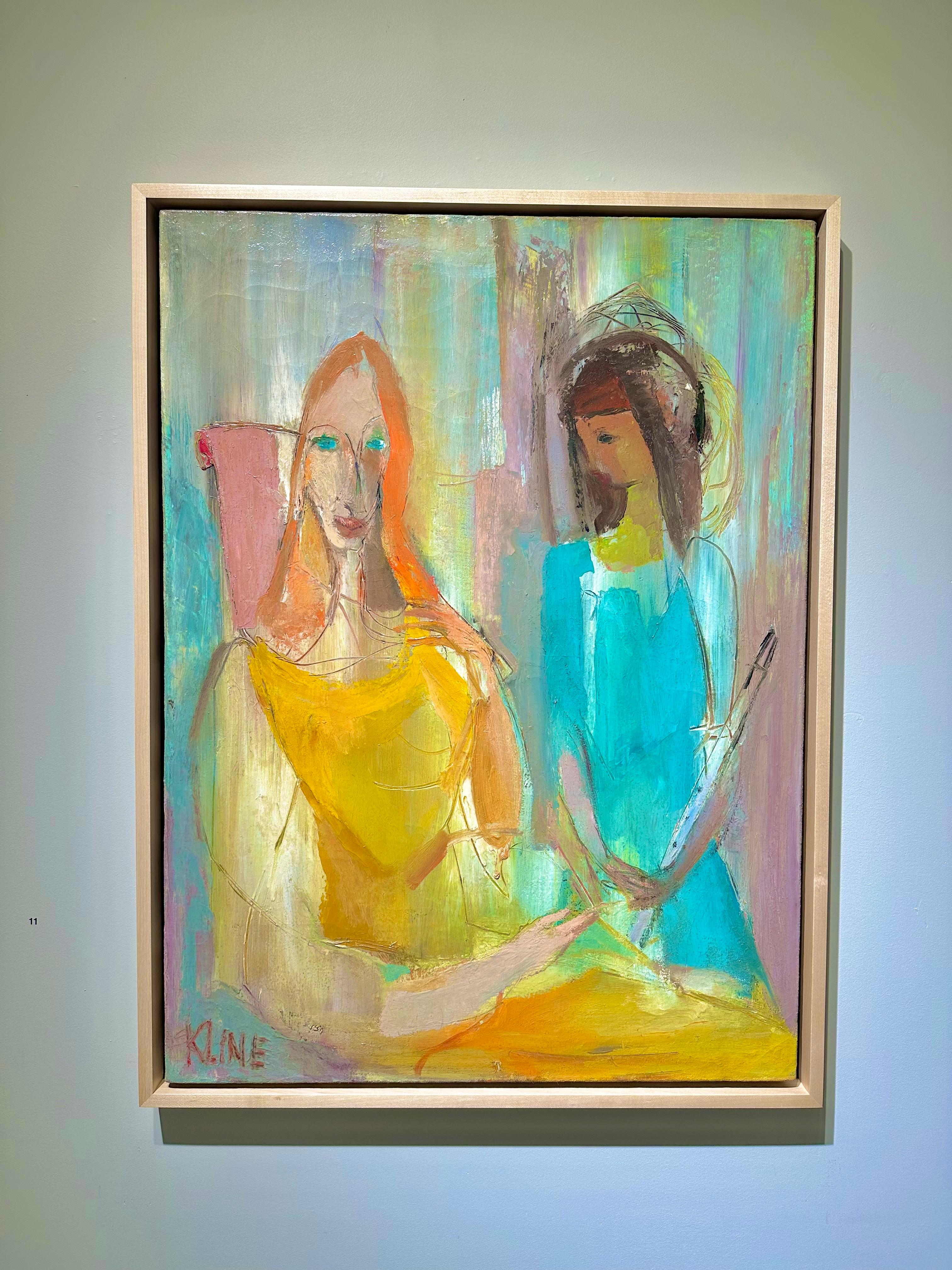Miriam e Sue Orr con il flauto - Painting di Franz Kline