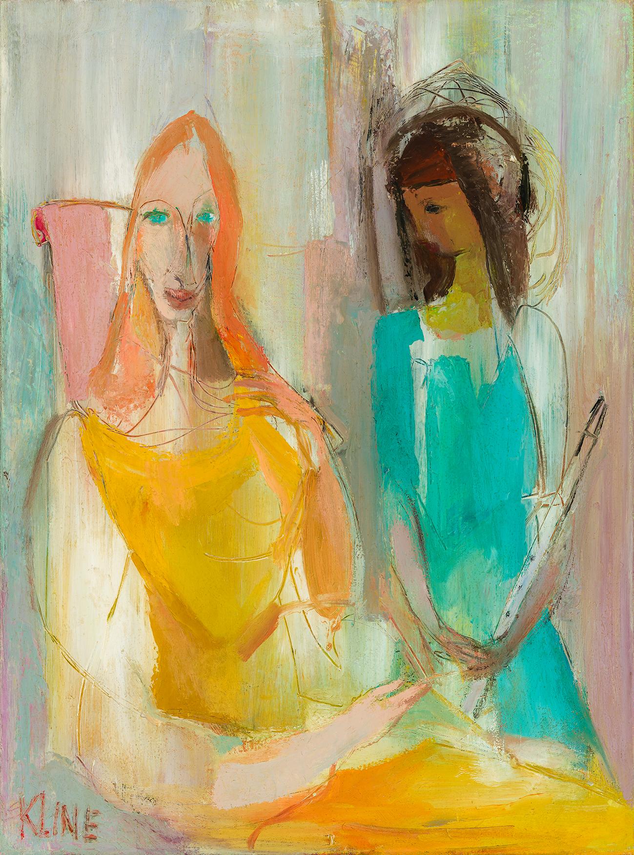 Portrait Painting di Franz Kline - Miriam e Sue Orr con il flauto