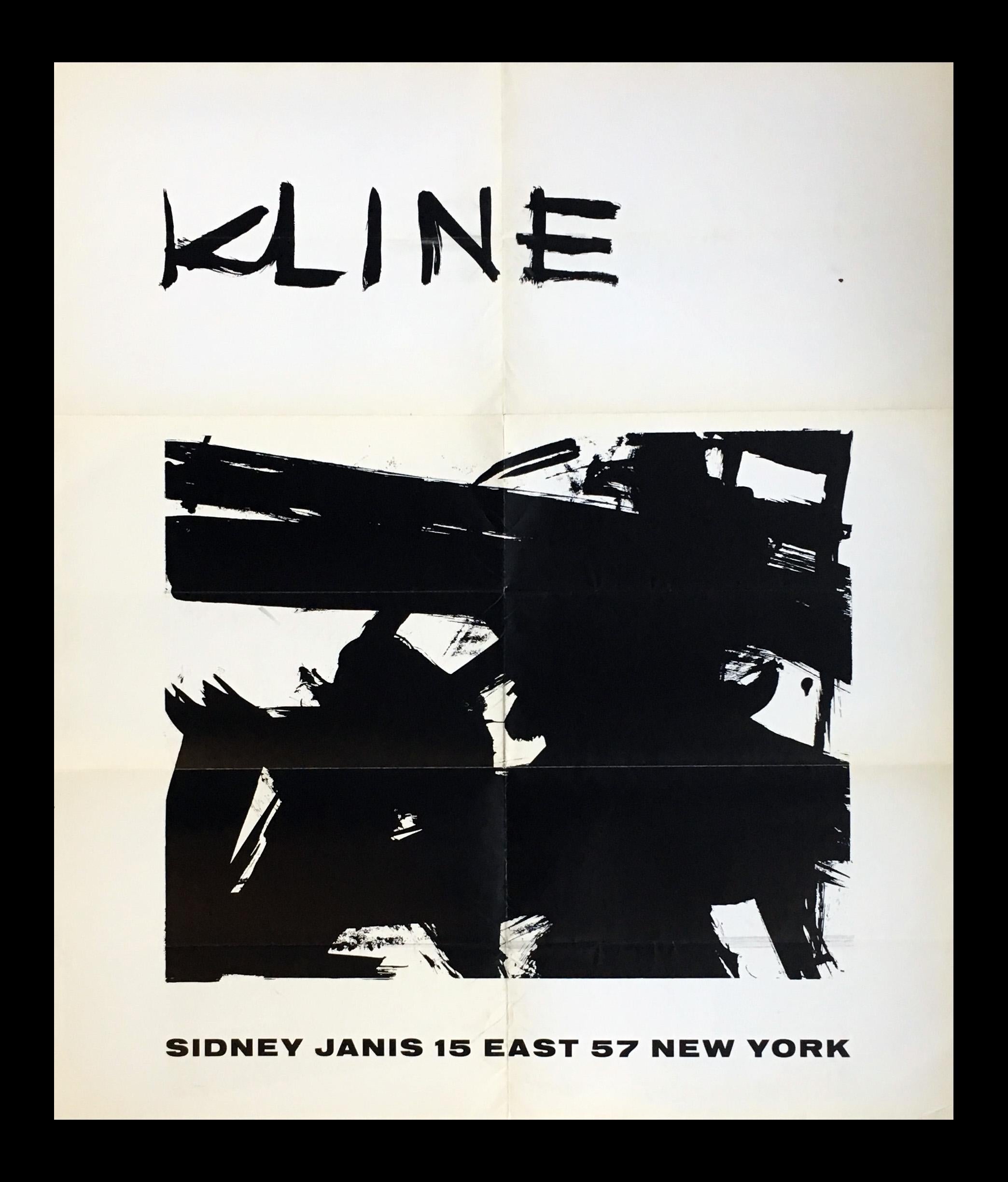 Franz Kline at Sidney Janis (1950s exhibition poster)  1
