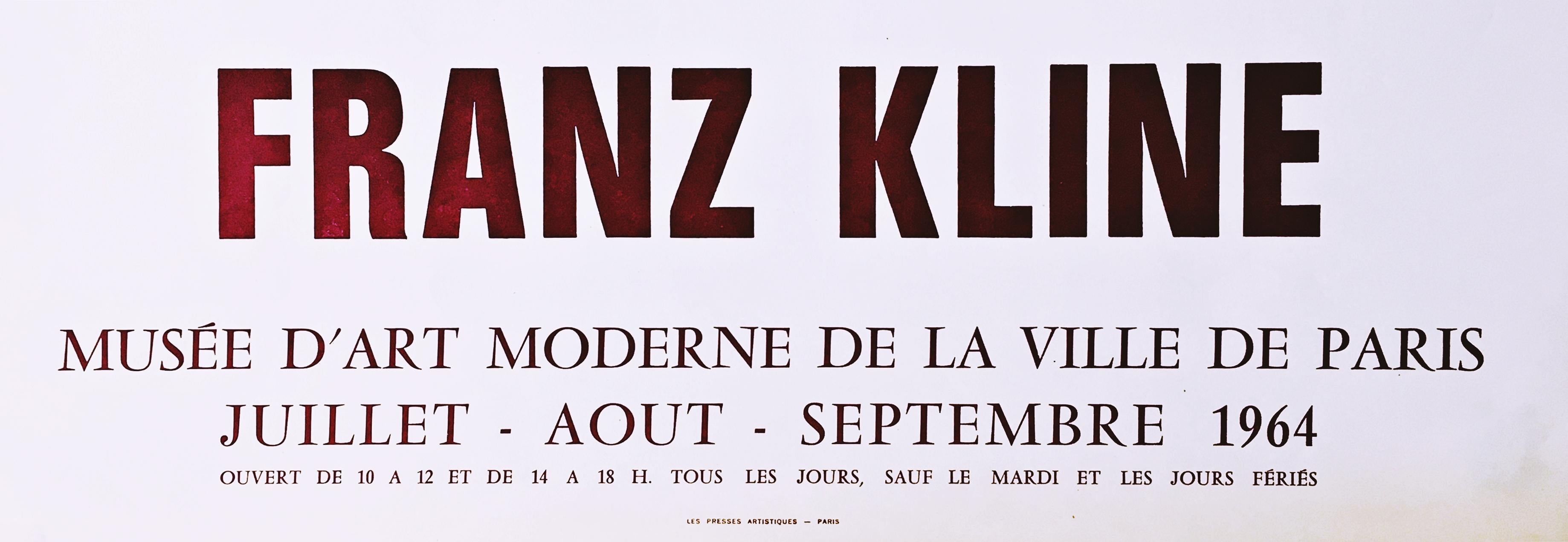 Franz Kline Juillet-Août-Septembre 1964, original vintage limited edition poster For Sale 1