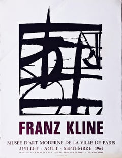 Franz Kline Juillet-Août-Septembre 1964, original Retro limited edition poster