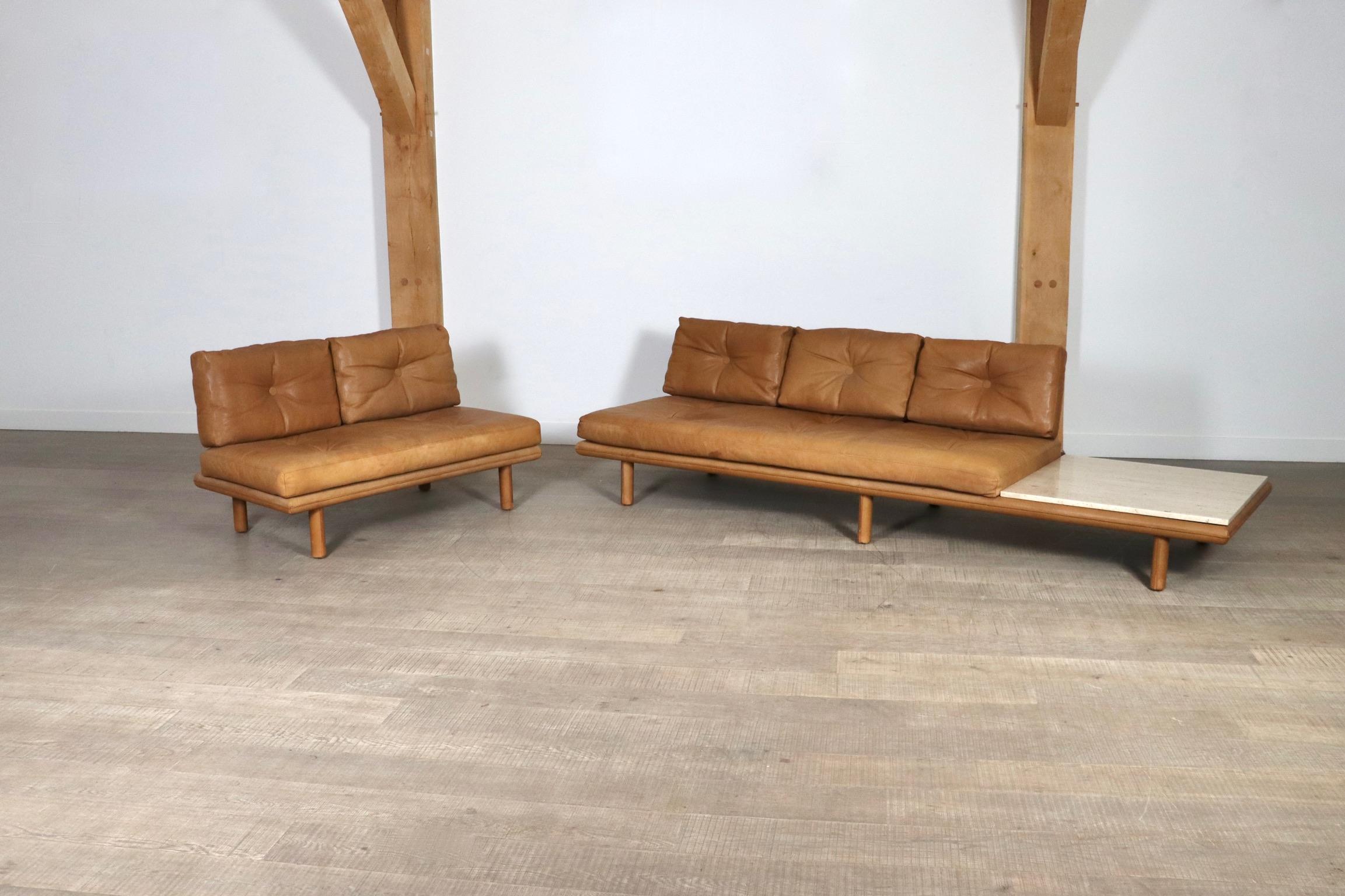 Leather Franz Köttgen For Kill International, Daybed And Sofa Sofa Model ‘6603’, 1960s