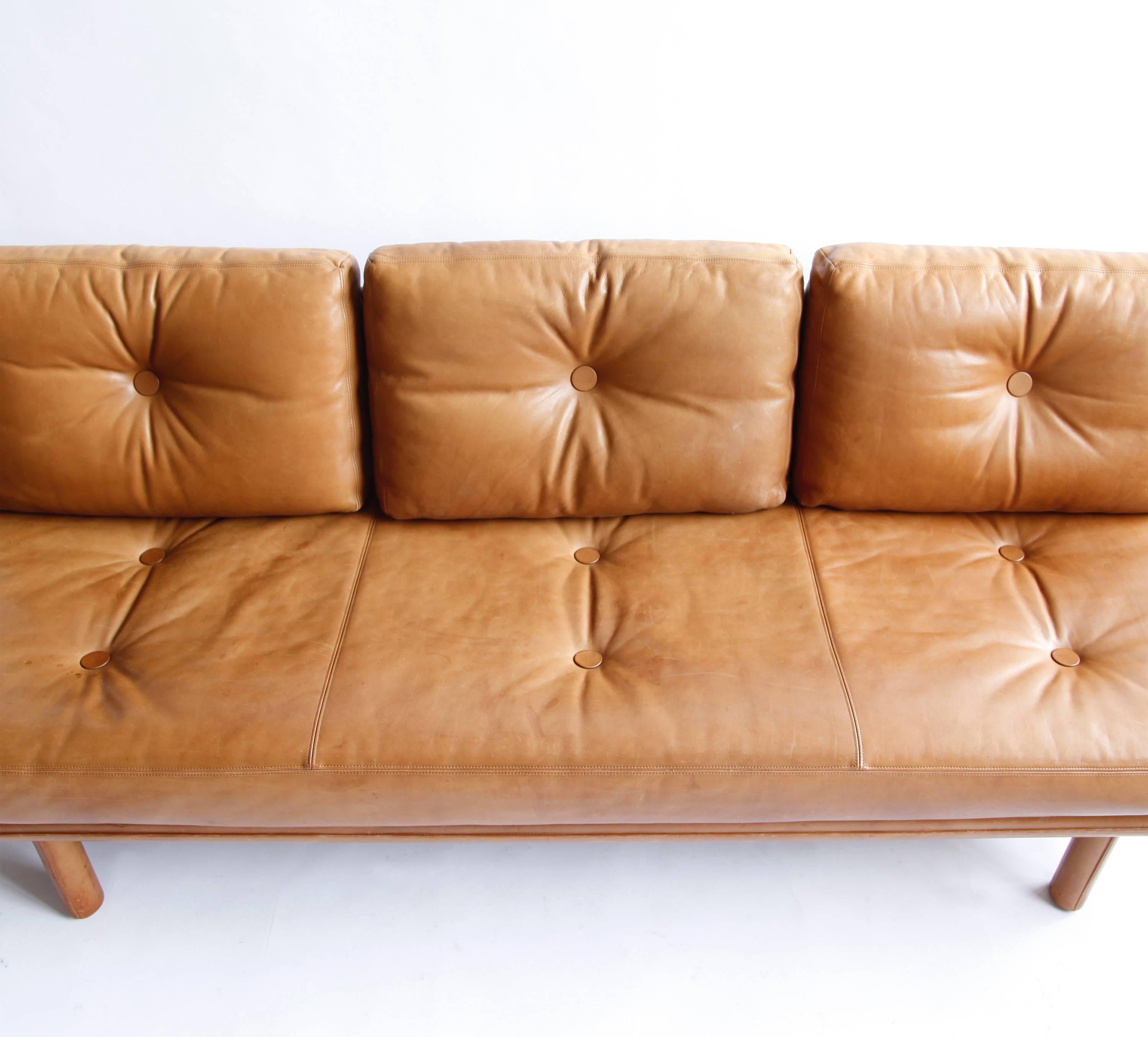 Franz Köttgen for Kill International Leather Daybed In Good Condition For Sale In New York, NY