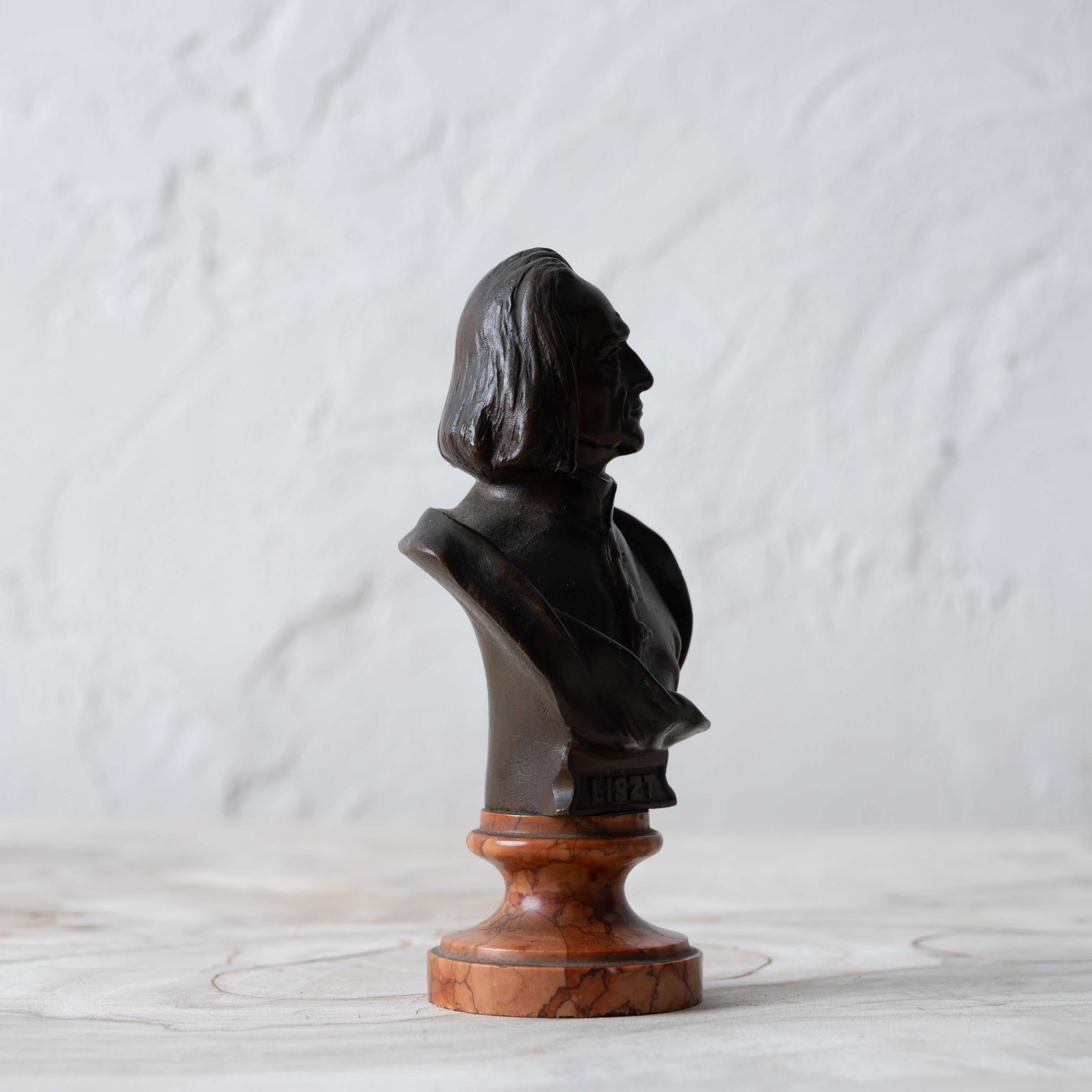 Bronzo Busto di bronzo di Franz Liszt, J. Kalmar, Austria in vendita