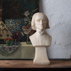 Buste en marbre de Franz Liszt, XIXe siècle