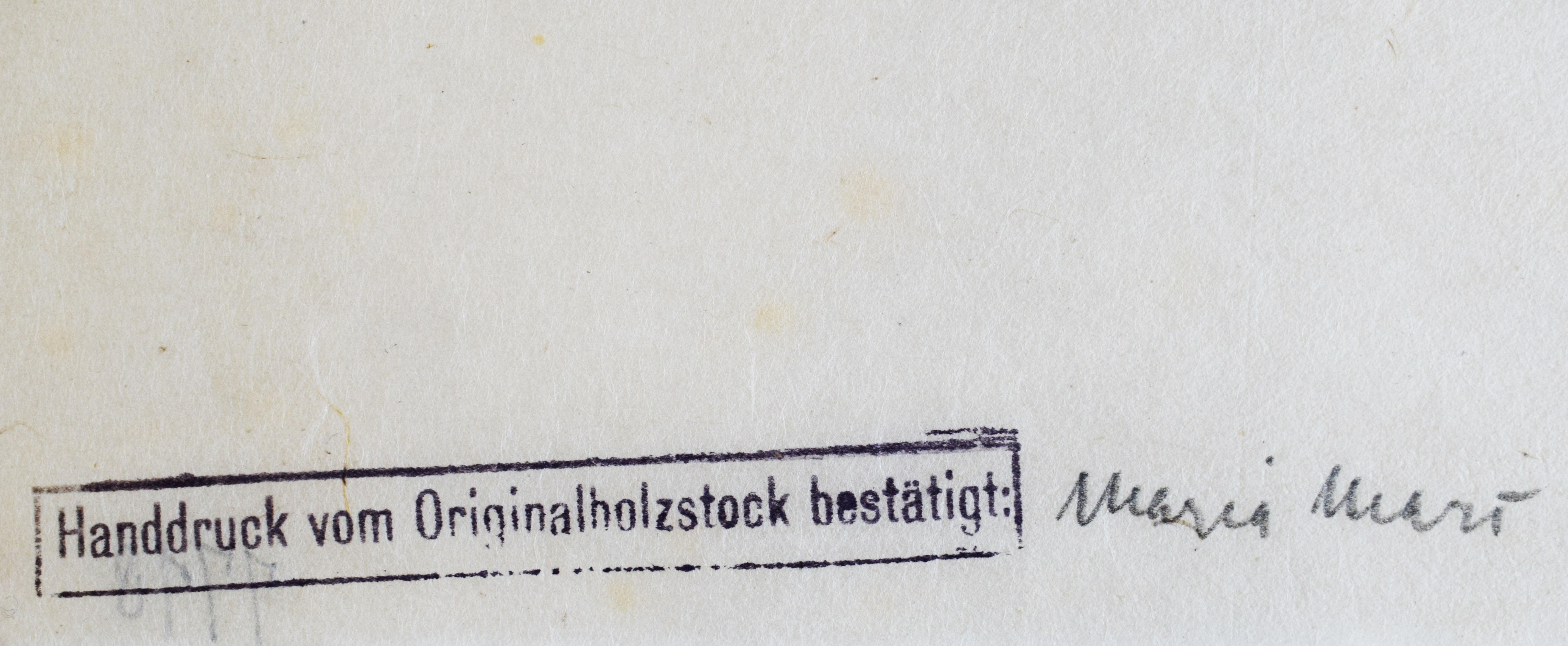 Erstellung I  Schöpfungsgeschichte I - Deutsche Expressionismus-Bibel Schöpfungstier (Schwarz), Print, von Franz Marc