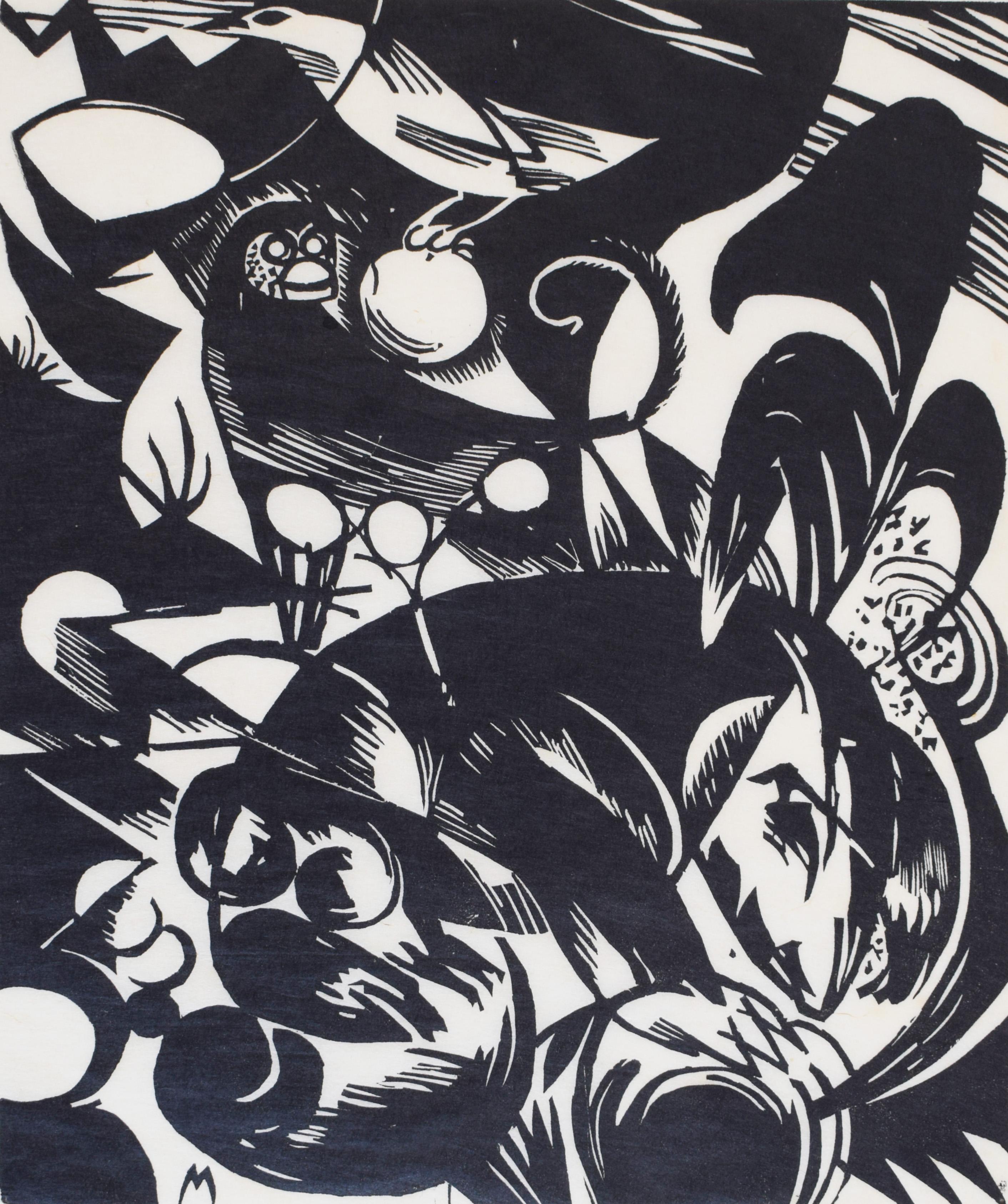 Franz Marc Print – Erstellung I  Schöpfungsgeschichte I - Deutsche Expressionismus-Bibel Schöpfungstier