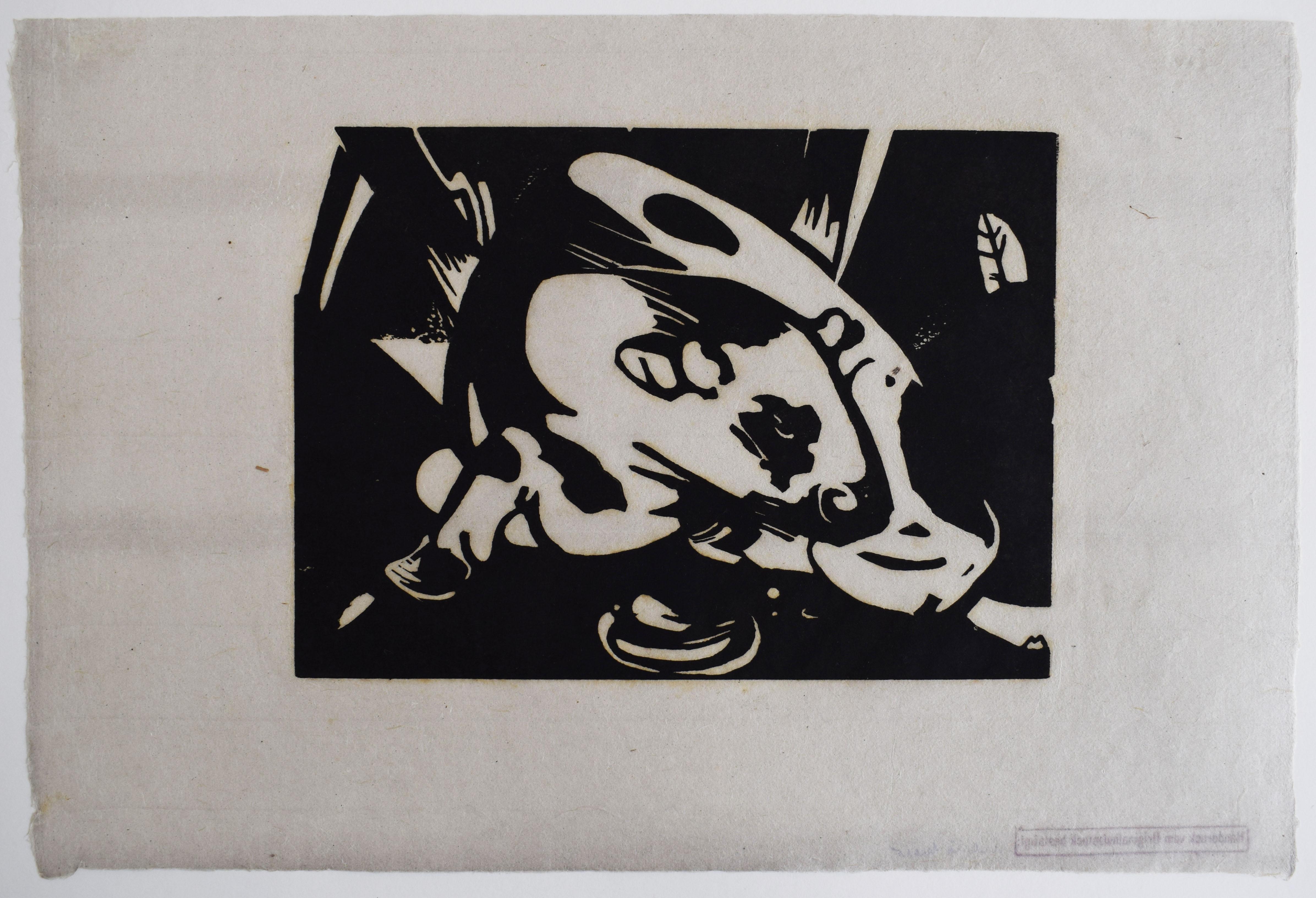 The Bull  Der Stier - Deutscher Expressionismus Bull Der Sturm – Print von Franz Marc