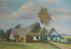 FRANZ MARTINEK – Ölgemälde auf Täfelung – signiert – Österreich – frühes 20. Jahrhundert