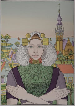 La phalène des îles de la mer - Original litograph (1897/98)