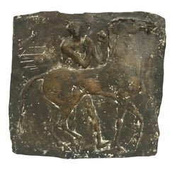 Franz Mikorey Bronze Relief Sculpture
