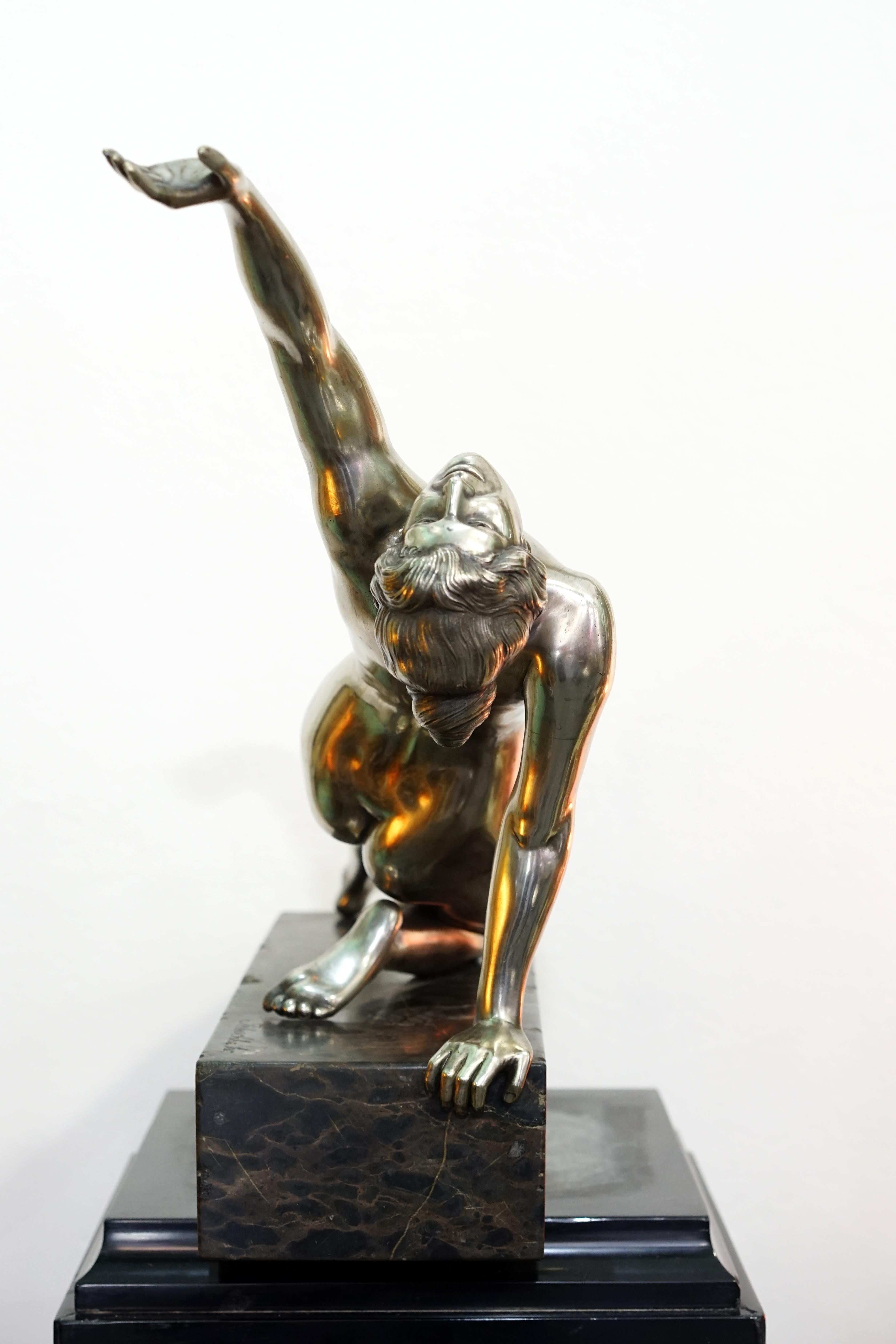 Austrian Franz Peleschka  Art deco bronze  For Sale