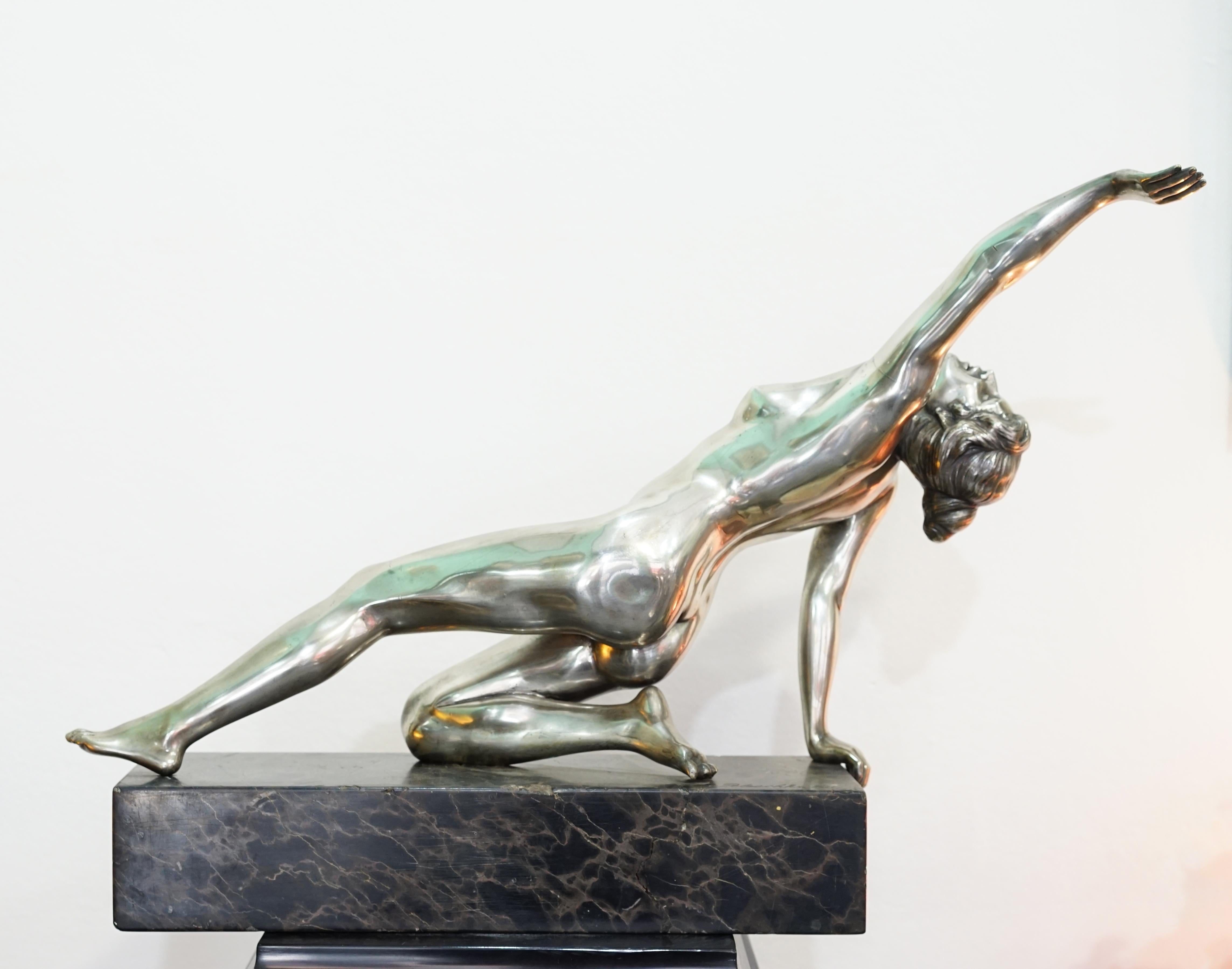 Franz Peleschka  Art deco bronze  In Good Condition For Sale In Buenos Aires, Argentina