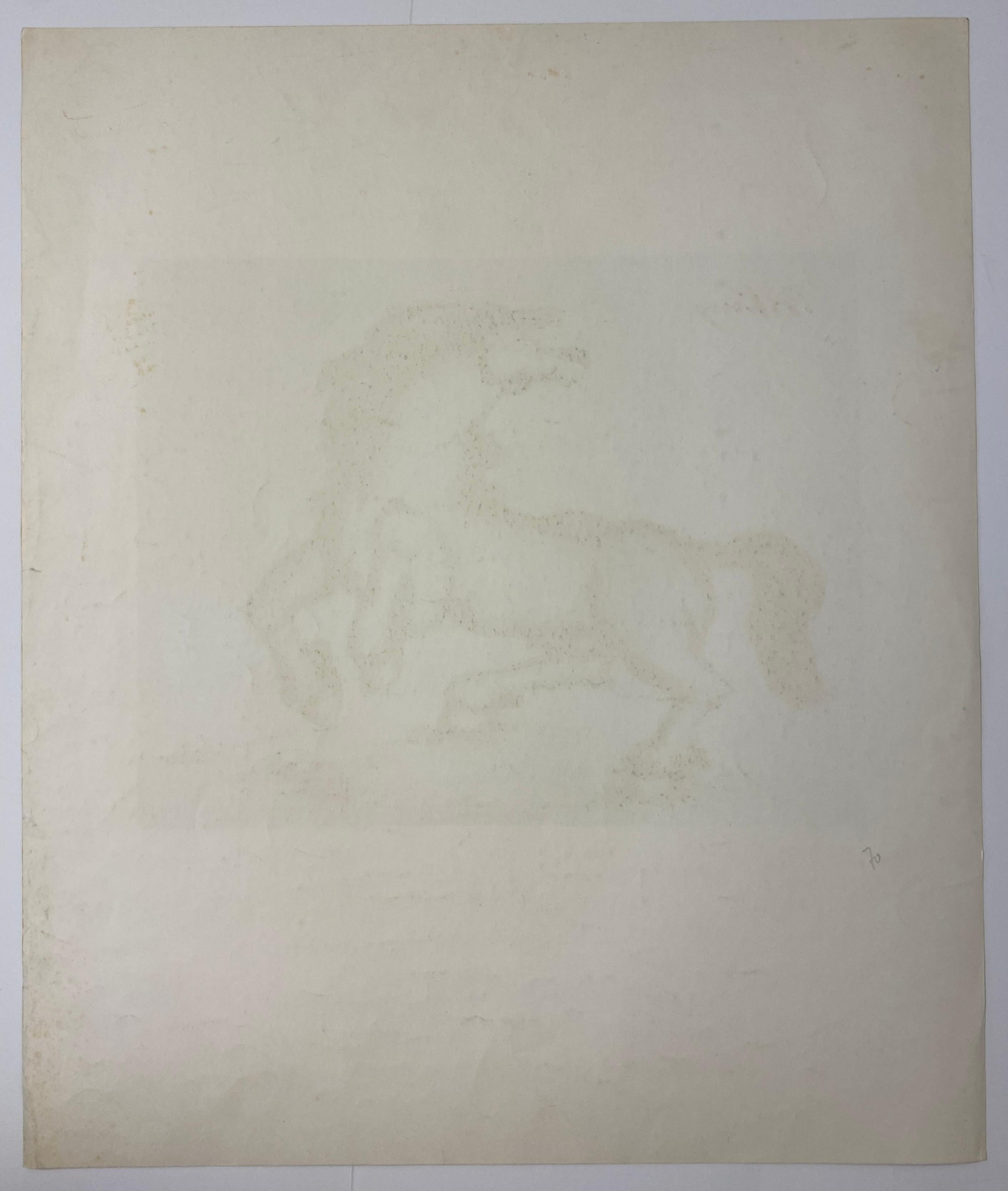 Franz Priking Fantastic Horse Lithograph, Hand Signed For Sale 1