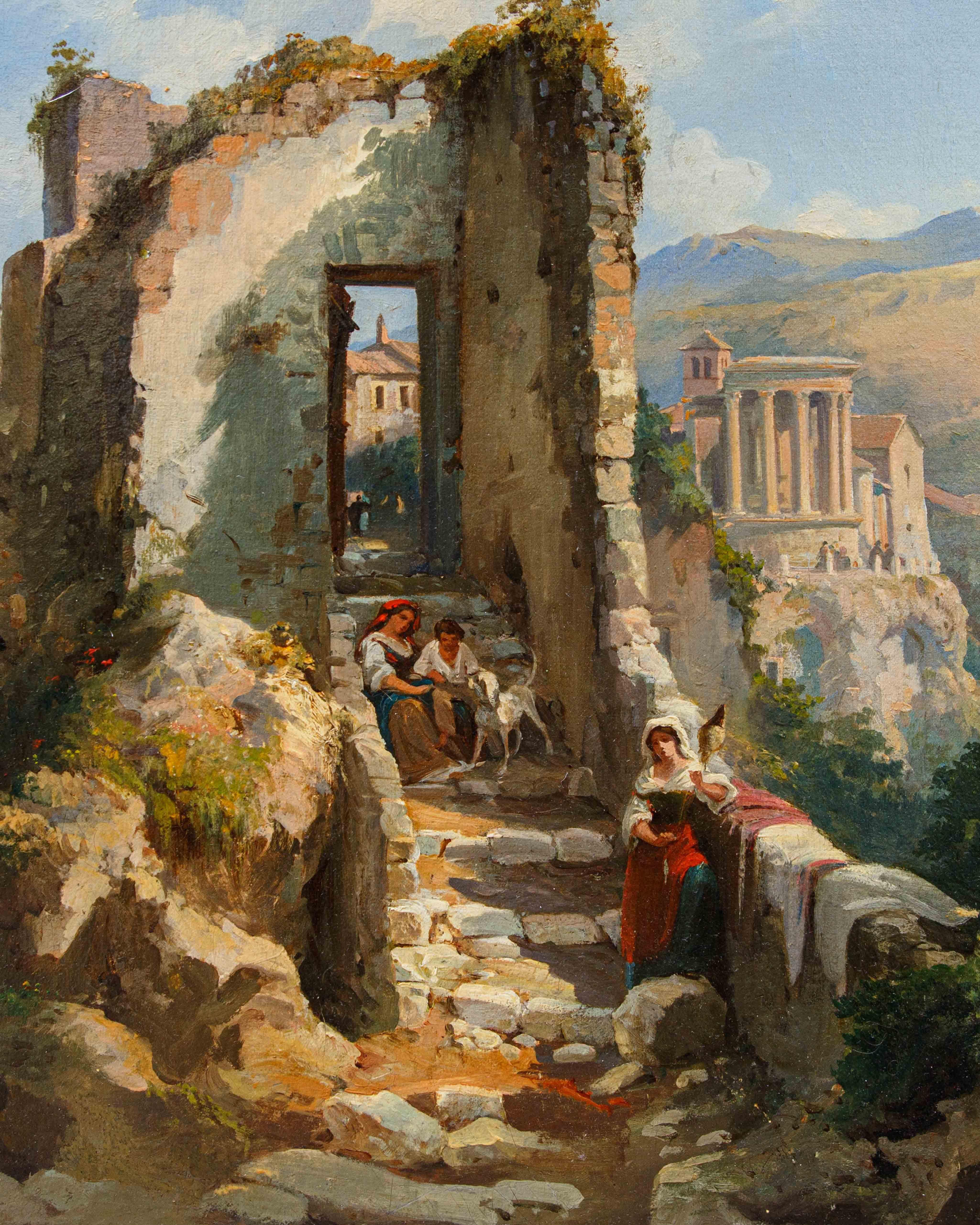 Alcance de Franz Richard Unterberger (1837-1902), En Tívoli en venta 1