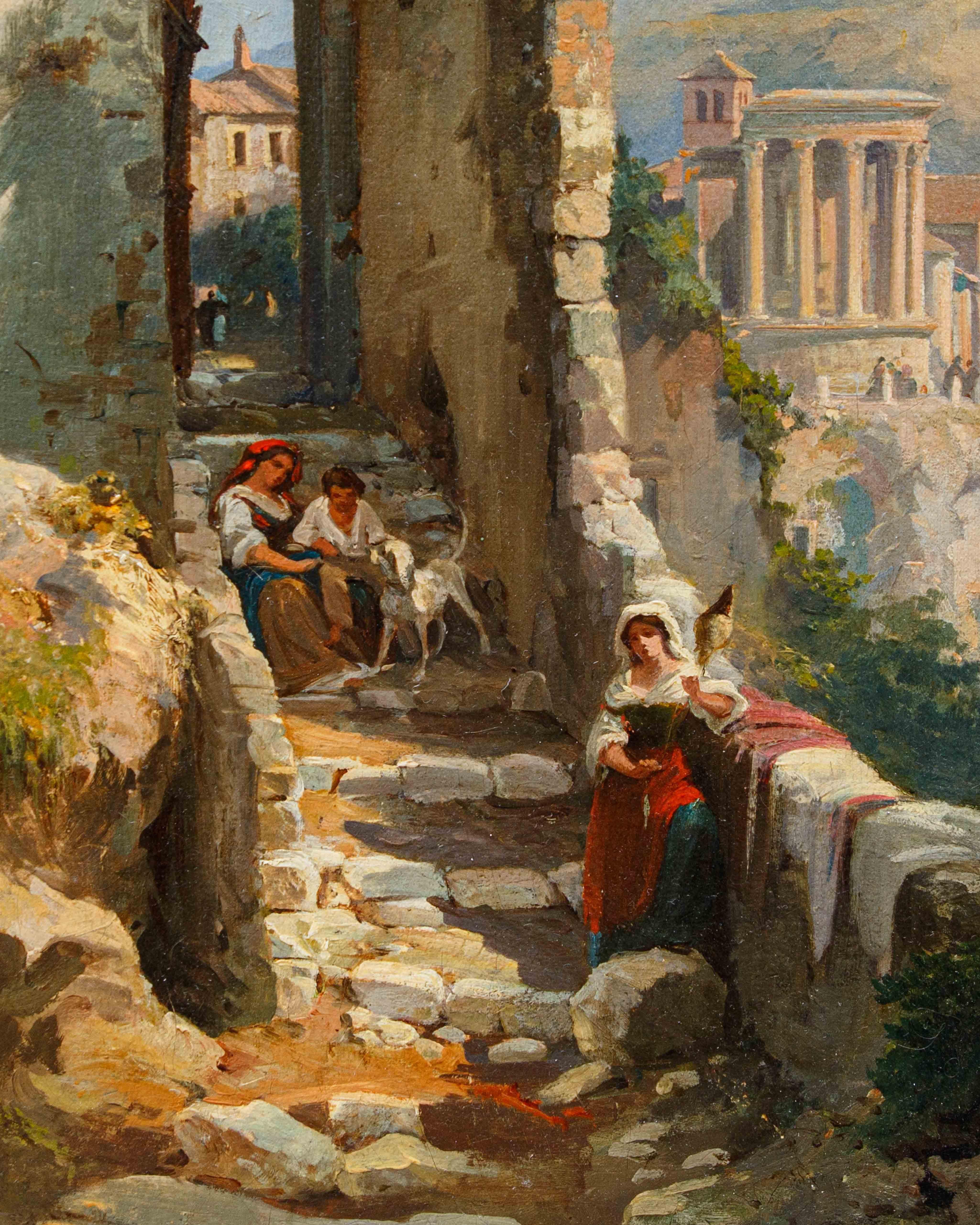 Alcance de Franz Richard Unterberger (1837-1902), En Tívoli en venta 5