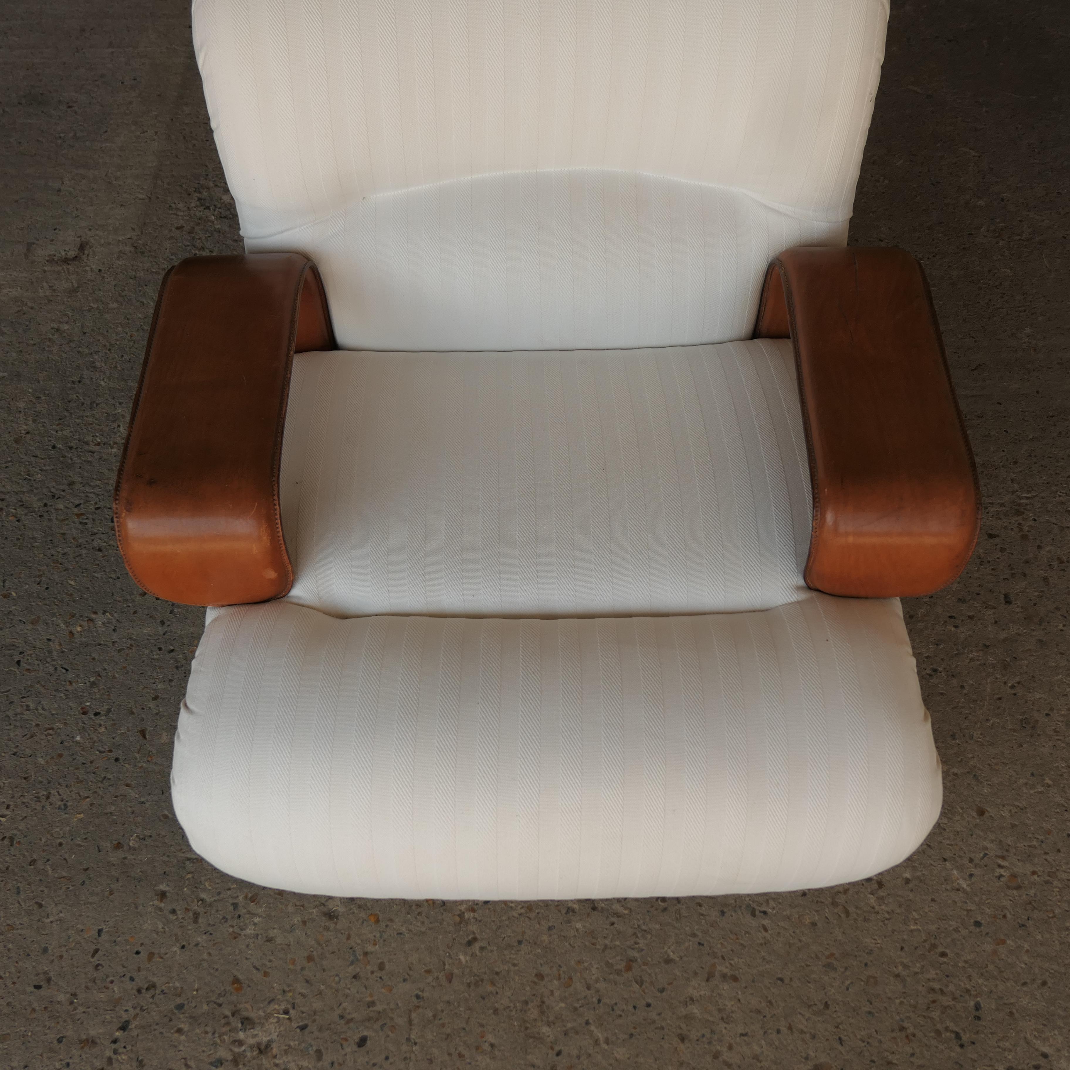 Chaise longue Franz Sartori Cuir et coton Bon état - En vente à Faversham, GB
