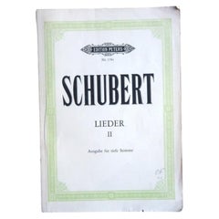 Franz Schubert Lieder Band II, Low Voice, Edition Peters, Max Friedlaender 2C157