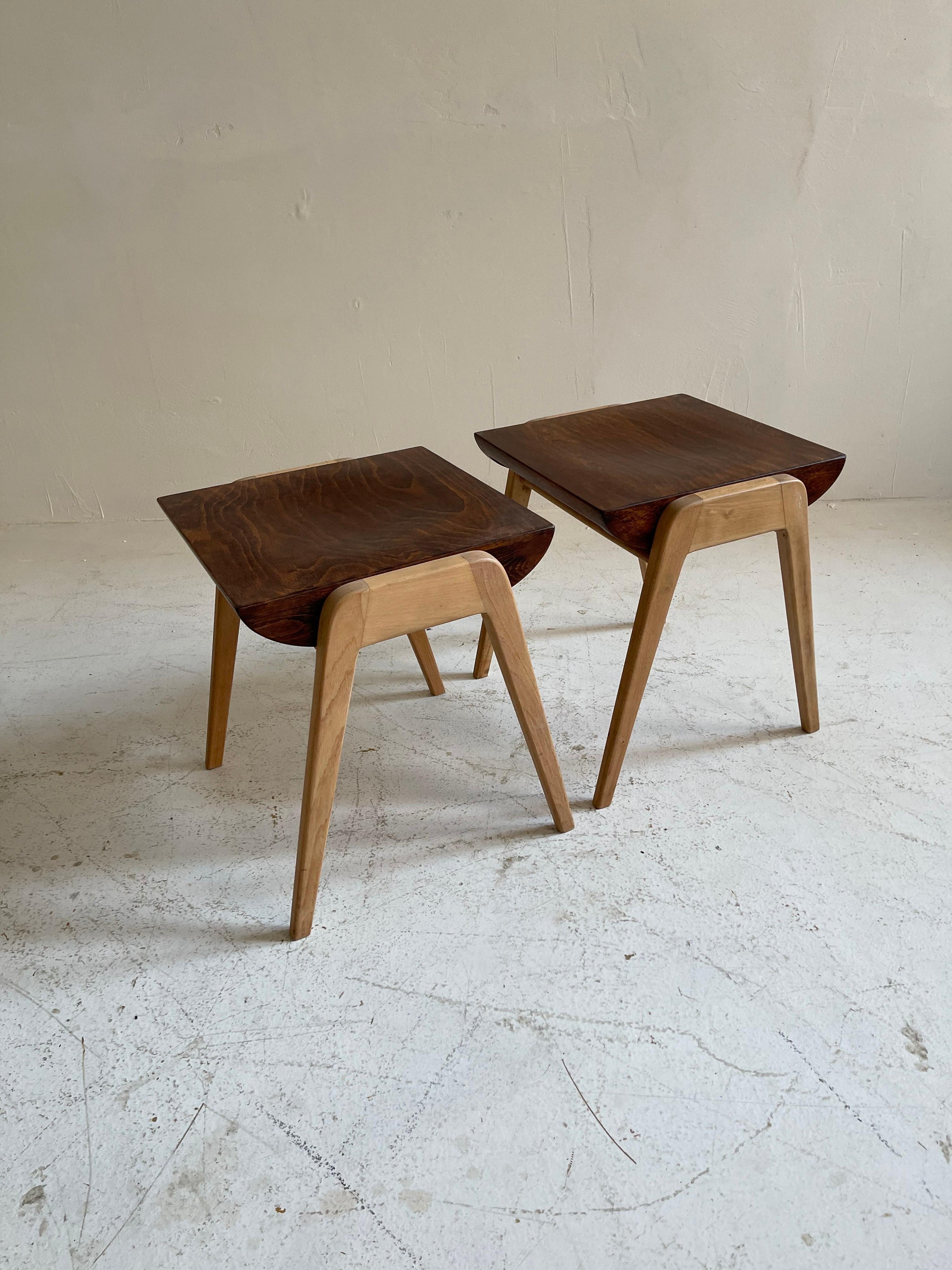Franz Schuster Model 'Maestro' Dining Room Chairs & Stools, Austria, 1950s For Sale 8